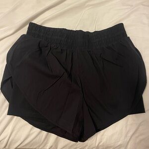 Women's Woven High-Rise 2-in-1 Run Shorts 3" - All In Motion